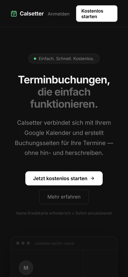 Calsetter mobile