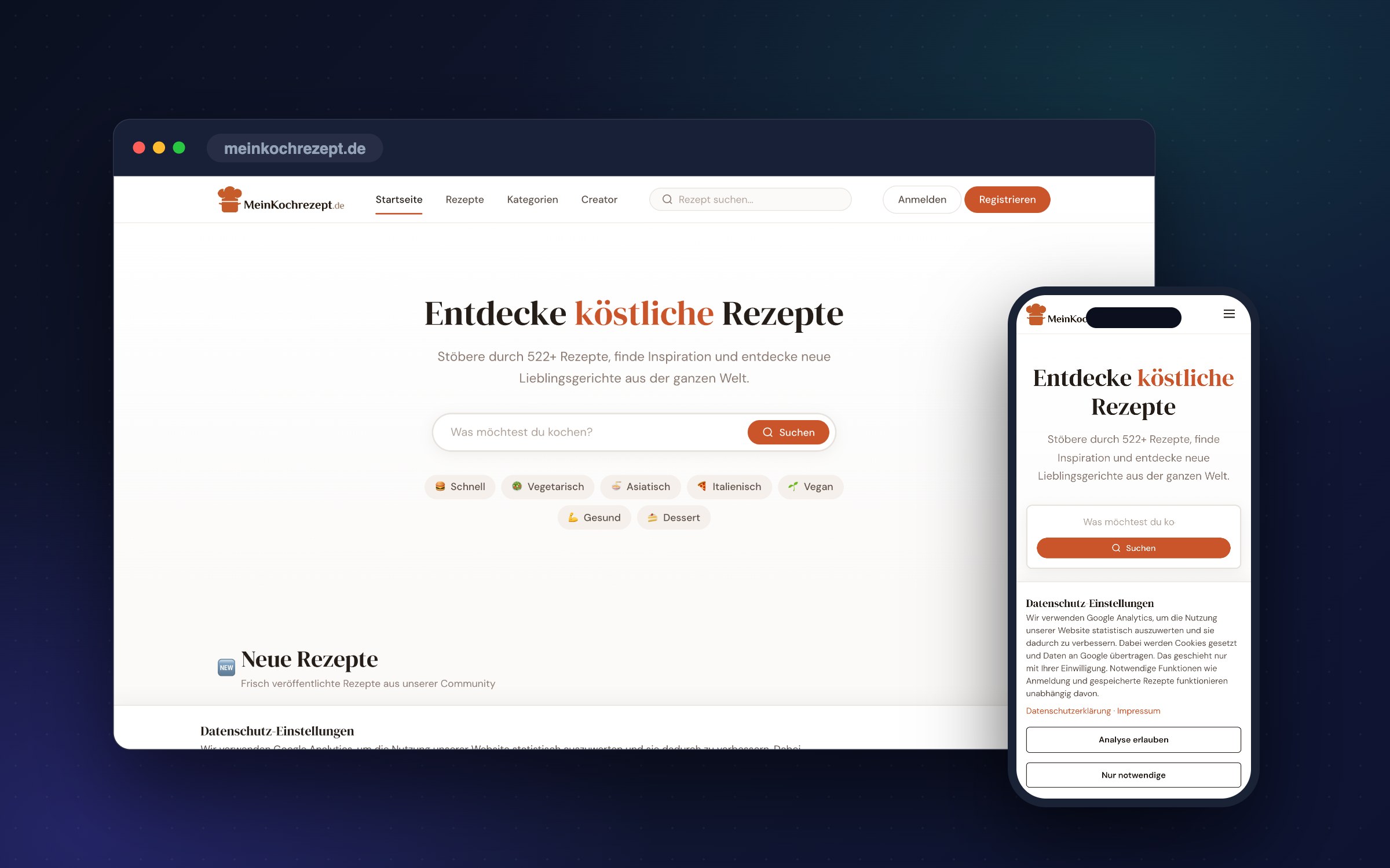 Mein Kochrezept – Community-Plattform