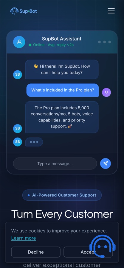 SupBot mobile